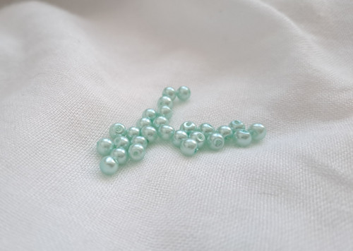 Voskové perle mint 3 mm