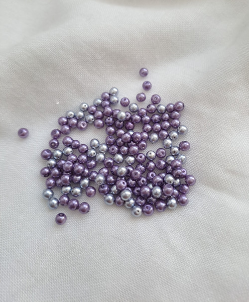 Voskové perle fialové mix 3 mm