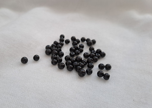 Voskové perle černé 3 mm