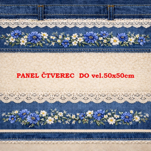 Bavlněný panel 10x10 cm