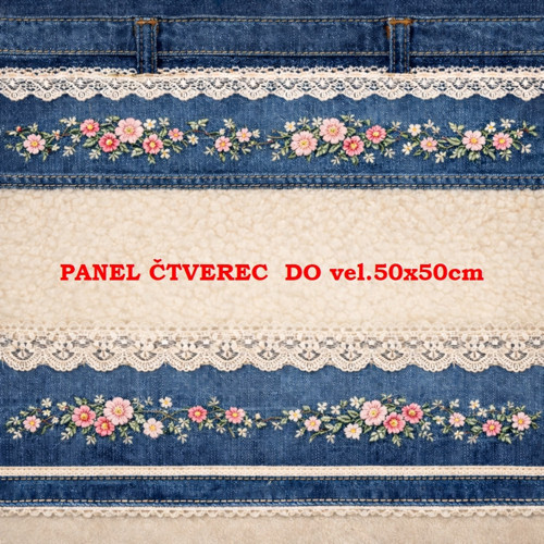 Bavlněný panel 10x10 cm