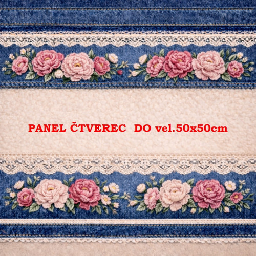Bavlněný panel 10x10 cm