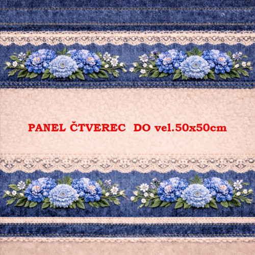 Bavlněný panel 10x10 cm