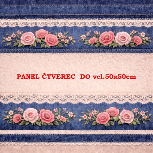 Bavlněný panel 10x10 cm