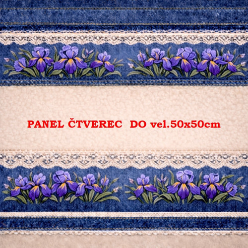 Bavlněný panel 10x10 cm — foto 1