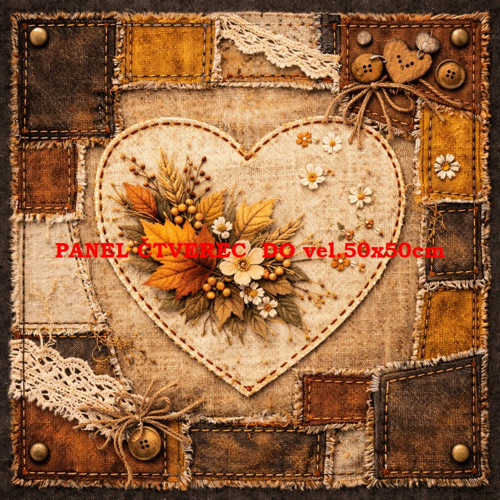 Bavlněný panel 10x10 cm — foto 1