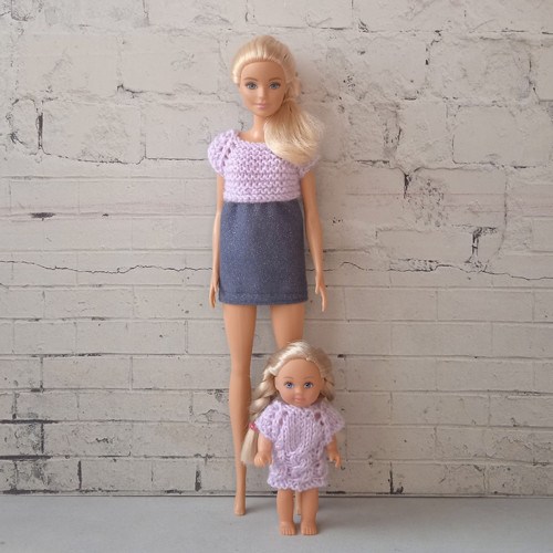 Oblečky pro Barbie a Evičku - šaty