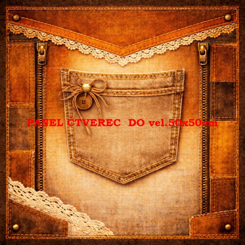 Bavlněný panel 10x10 cm