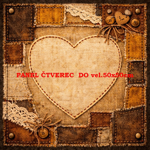 Bavlněný panel 10x10 cm — foto 1