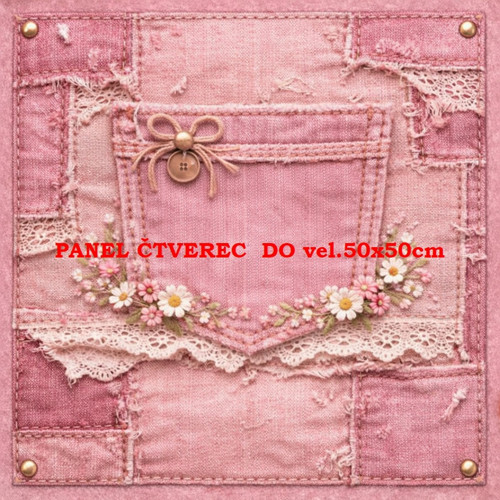 Bavlněný panel 10x10 cm