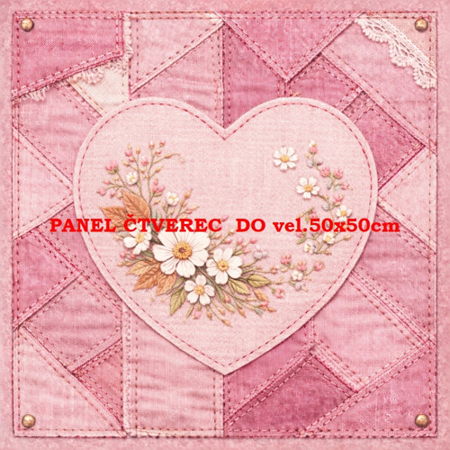 Bavlněný panel 10x10 cm — foto 1