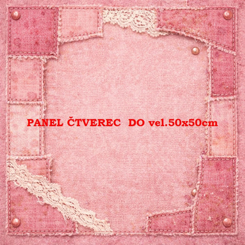 Bavlněný panel 10x10 cm