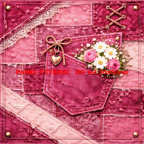 Bavlněný panel 10x10 cm