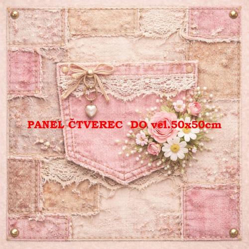 Bavlněný panel 10x10 cm