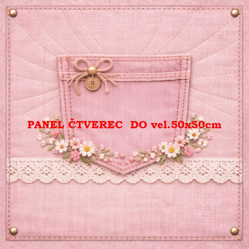 Bavlněný panel 10x10 cm