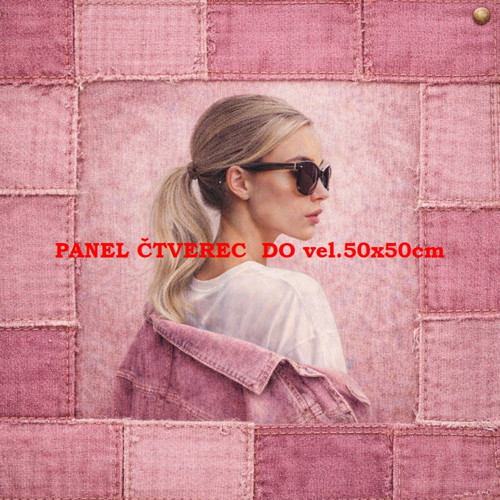 Bavlněný panel 10x10 cm