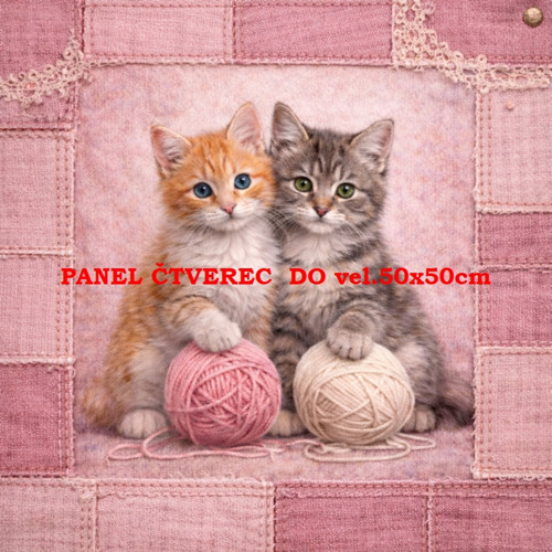 Bavlněný panel 10x10 cm