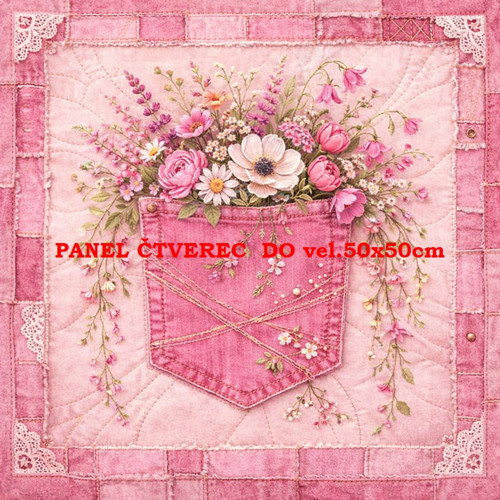 Bavlněný panel 10x10 cm