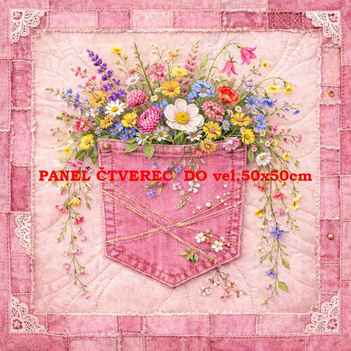Bavlněný panel 10x10 cm
