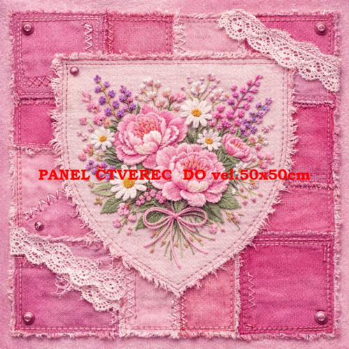 Bavlněný panel 10x10 cm