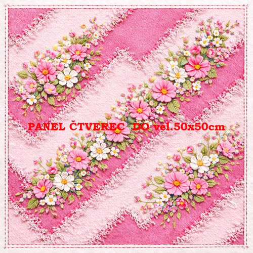 Bavlněný panel 10x10 cm