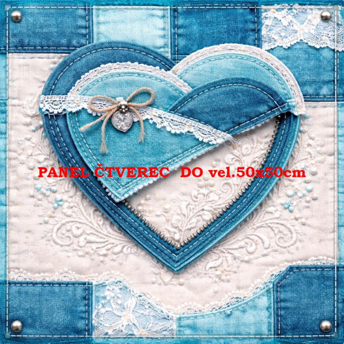 Bavlněný panel 10x10 cm — foto 1