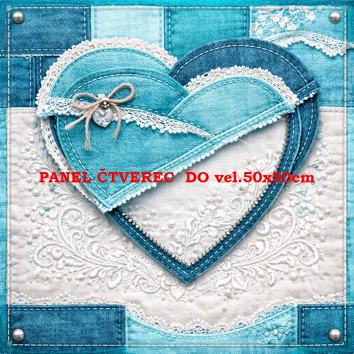 Bavlněný panel 10x10 cm