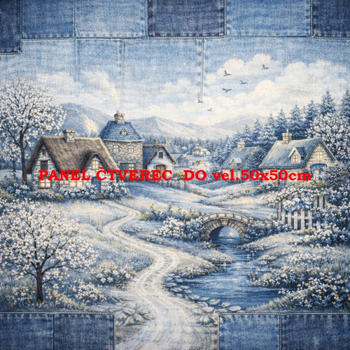Bavlněný panel 10x10 cm — foto 1