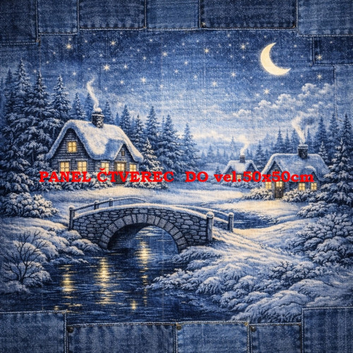 Bavlněný panel 10x10 cm