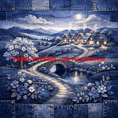 Bavlněný panel 10x10 cm