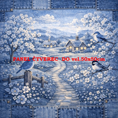 Bavlněný panel 10x10 cm — foto 1