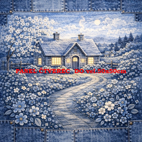 Bavlněný panel 10x10 cm — foto 1