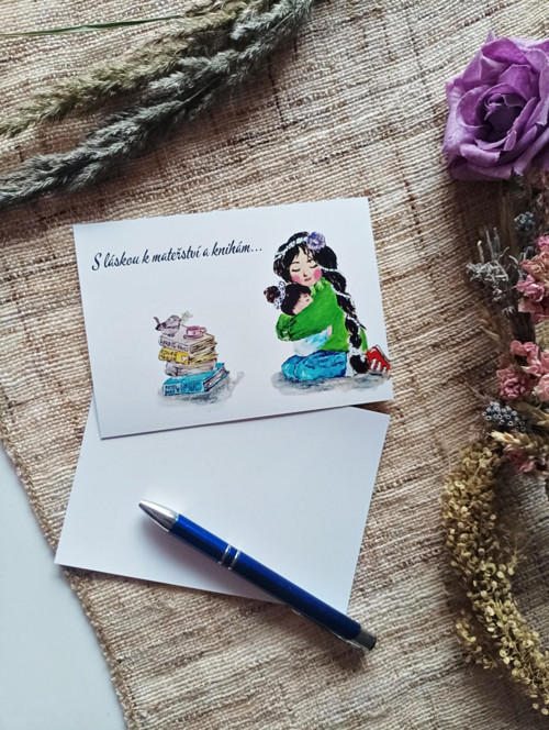 Pohlednice / Přání (včetně obálky)- Mateřství