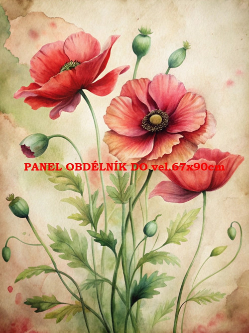 Bavlněný panel 7x10 cm
