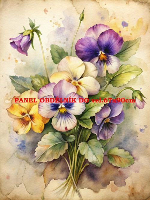 Bavlněný panel 7x10 cm