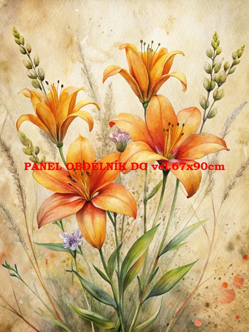 Bavlněný panel 7x10 cm