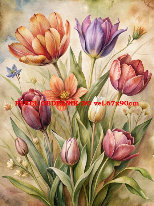 Bavlněný panel 7x10 cm