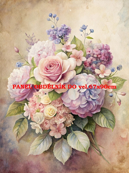 Bavlněný panel 7x10 cm