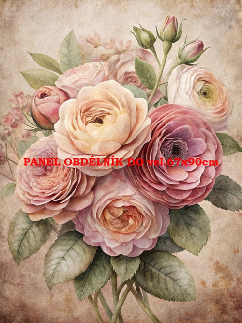 Bavlněný panel 7x10 cm