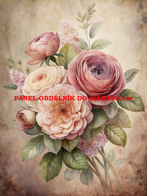 Bavlněný panel 7x10 cm