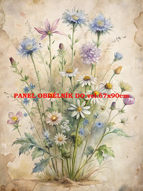Bavlněný panel 7x10 cm