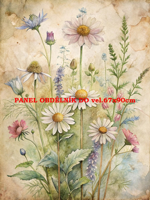 Bavlněný panel 7x10 cm