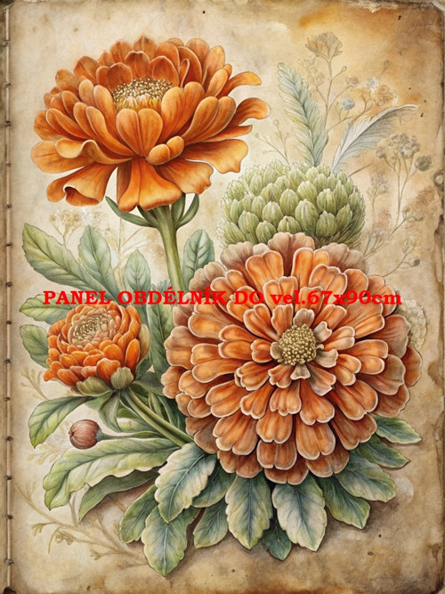 Bavlněný panel 7x10 cm