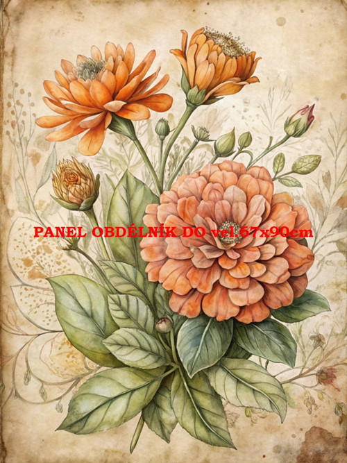 Bavlněný panel 7x10 cm