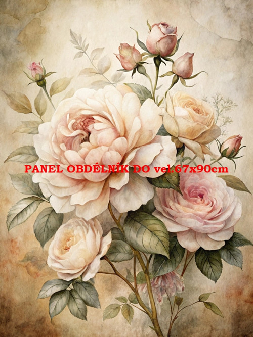 Bavlněný panel 7x10 cm