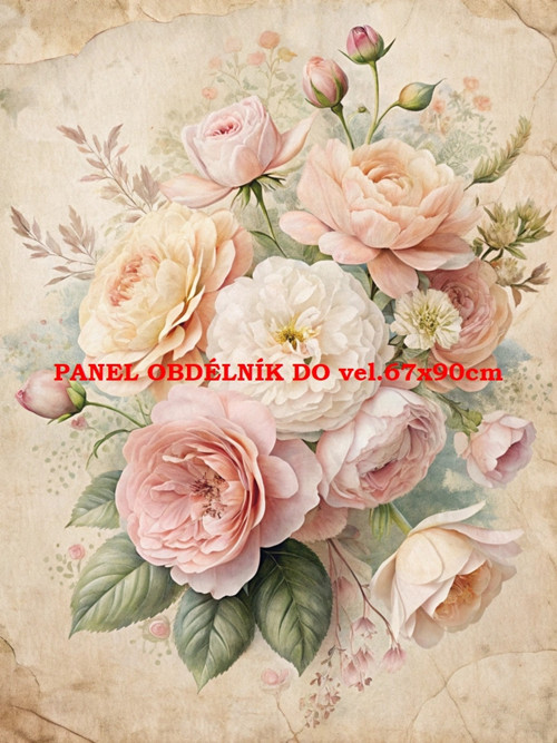Bavlněný panel 7x10 cm