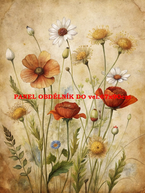 Bavlněný panel 7x10 cm