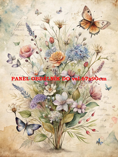 Bavlněný panel 7x10 cm
