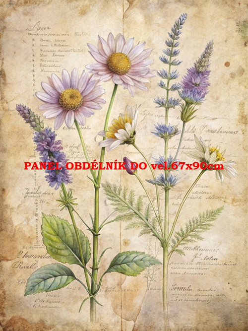 Bavlněný panel 7x10 cm