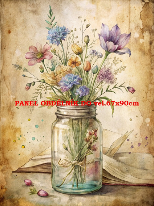 Bavlněný panel 7x10 cm
